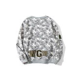 Bathing Ape Sweatshirts Digital Pixels Camouflage Pullover Sweater Men's and Women's round Neck Thin Coat