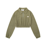 Women Hoodie Long-Sleeved Sweater Women's Autumn Short Top