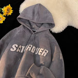 Men Hoodie Hooded Sweater Spring and Autumn High Sense Early Autumn Clothing
