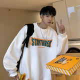 Men Hoodie Spring and Autumn round Neck Sweater Ruan Handsome Casual Jacket Men's Loose All-Matching
