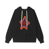 Men Hoodie Sweater Man Pair-Way Zipper Stitching Loose Cool Hoodie Autumn and Winter Clothing