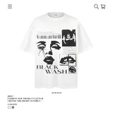 American vintage street T-shirt vintage loose cotton summer boys