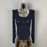 Women Long Sleeve Shirt Women's Tight Slimming Long Sleeve Top