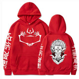 Funny Jujutsu Kaisen Long Sleeve Casual Hoodies Anime