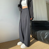 Palazzo Pants Wide-Leg Pants for Women Loose Drooping Mopping Casual Pants for Women Winter