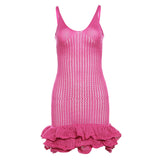 Women Dresses Summer Women's Knitted Slip Dress