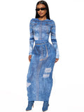 Women Co-Ord Set Women's Autumn Printing Fashion Slim Printing