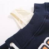 Women Hoodie Short Sweater Women's Fall Pure Cotton Long Sleeve