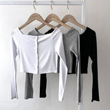 Women Long Sleeve Shirt Women's Tight Long Sleeve T-shirt Top
