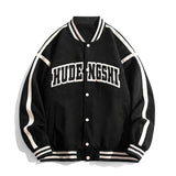 Varsity Jacket Vintage Baseball Uniform Men's and Women's Embroidered Couple Baggy Coat