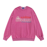 Men Hoodie Loose Letter Printing Men Leisure Washed-out Distressed