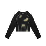 Women Long Sleeve T-Shirt Long Sleeve T-shirt Girls Fall Washed and Worn O-neck Short