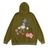 Men Hoodie Fun Cartoon Printed Hoodie
