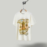 Travis Scott T-Shirt Travis Scott Utopia Tour Skull Soldier Casual Print Loose Short Sleeve