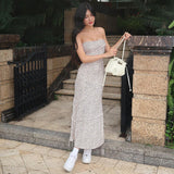 Women Dresses Sexy Slim-Fit Suspender Dress Dress