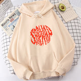 SAPNAP Letter Print Hooded Men Women Creativity Trendy Hoodie