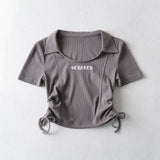 Women T-Shirt T-shirt Short Design Versatile Top for Women