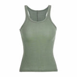 Women Camisole Summer Thread Knitted Slim Strap Top