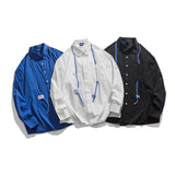 Unisex Jacket Autumn Fun Drawstring Contrast Color Shirt Women's Clothing