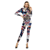 National Flag Day Leggings Independence Day Jumpsuit Tight