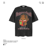 American vintage street T-shirt vintage loose for men and women