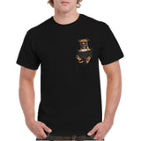 T-shirt casual yellow dog pattern