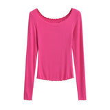 Women's T-Shirt Autumn Long-Sleeved T-shirt Women's Bottoming Top