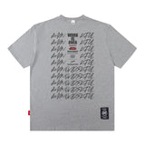 Men T Shirt Vintage Letter Print Short Sleeve T-shirt Men and Women Casual