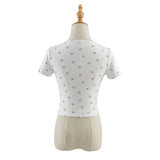 Women T-Shirt Summer Knitted Bottoming Shirt