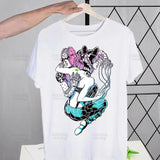 JoJo Bizarre Adventure T Shirts print O-Neck Short Sleeve