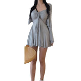 Women Dresses Summer Pure Desire Wind Sexy Deep V Dress