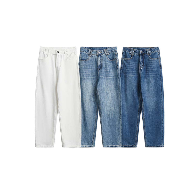 Unisex Pants Autumn Workwear Daddy Jeans