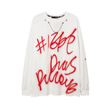 Men Long Sleeve Shirt Letter Printed T-shirt Men's and Women's Loose Long Sleeve T-shirt