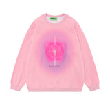 Men Hoodie Cross Asterism Printed Crew Neck Sweatshirt Men