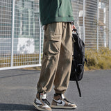 Men Sweatpants Fashion Brand Loose Tappered Fried Street Casual Trousers
