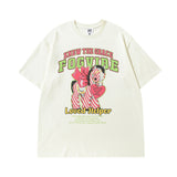 Men's T-shirt Spring and Summer Men's Cartoon Printed Casual Short-Sleeved T-shirt Men's and Women's