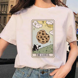 Women's Tarot Card Flower Funny Time Ladies Cartoon Fashion