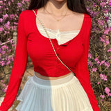 Women Long Sleeve Shirt Autumn Undershirt Top Tight