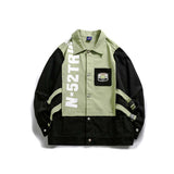Unisex Jacket Autumn Contrast Colors False-Two-Piece Coat Women's Clothing