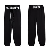 Palm Angle Pants Palm Angels Letter Logo Printed Casual Trousers for Men and Women