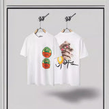 Men T-shirts Travis Scott Cactus Jack x Utopia Utopia Joint Hot Hand Print Short Sleeve T-Shirt