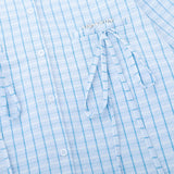 Men Long Sleeved T Shirt Spring and Autumn Yarn-Dyed Plaid Long Sleeve Shirt Men's Fashion Brand Bowknot Shirt
