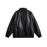 Unisex Jacket Autumn Fashion Casual Leather Clothing Jacket Women's Clothing