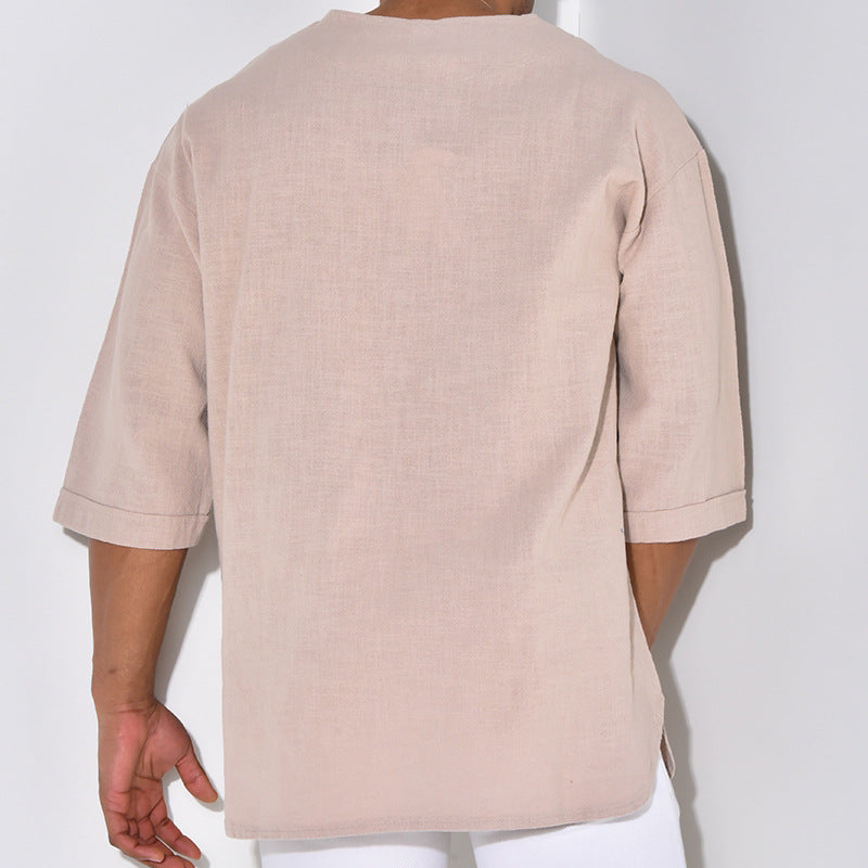 Men T Shirt Top Street Fashion Casual Loose T-shirt