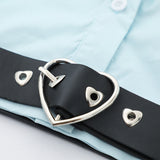Women Long Sleeve Shirt with Belt Short Long Sleeve Shirt Pure Cotton Girls Autumn
