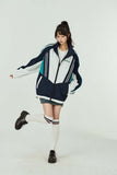 Unisex Jacket Autumn College Style Stand Collar Shell Jacket Women's Clothing