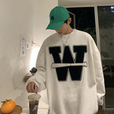 Men Hoodie Letter Sweater Men's Ins Loose National Fashion High Street Top