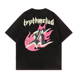 Men T Shirt Spring/Summer Letter Print Casual Short-Sleeved T-shirt for Men and Women