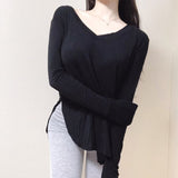 Women Long Sleeve Shirt Loose Bottoming Shirt Women's Long Sleeve Casual T-shirt