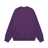 Men Hoodie Embroidered Crew Neck Sweater Spring and Autumn Loose Top Casual